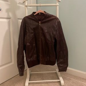 Vintage Brown Leather Jacket